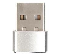 Mouse Jiggler, Déplaceur de Souris Indétectable avec Bouton de Commutation, Déplaceur de Souris USB Automatique, Simule Le Mouvement de la Souris pour Garder L'ordinateur (Silver)