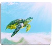 Mouse Mat Small with Motif-24 x 20 cm-Turtle Design