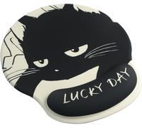 Mouse Mat Wrist Rest Support Ergonomic Mouse Pad Cat Memory Foam Mousepad Comfort with Gaming Mouse Pad for Computer and Laptop