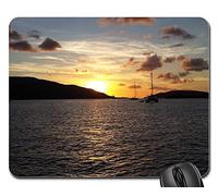 Mouse Pad, BVI Îles Vierges Britanniques Naviguant dans L'Océan des Caraïbes Tapis De Souris De Jeu Antidérapante Tapis De Souris Gamer Résistant À Usure Tapis De Gaming pour Pc Jeux 25X30Cm