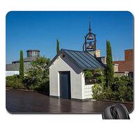 Mouse Pad, Cabine Toit Campagnes Architecture Bâtiment Église Tapis De Souris Antidérapante Tapis De Souris De Jeu Confort sous Main Bureau pour Jeux Souris Pc 25X30Cm