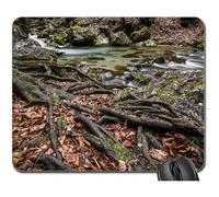 Mouse Pad, Eau Bach River Cascade Nature Flow Paysage 7 Tapis De Souris Gamer Antidérapante Mousepad Durable Tapis De Bureau pour Ordinateur Pc Souris 25X30Cm