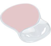 Mouse Pad Ergonomic Gel Cushion Mouse Pad with Hand Rest,Non-Slip Base Mouse Pad with Wrist Rest for Laptop,Pink Crystal