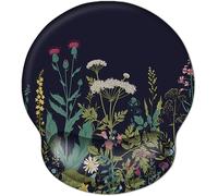 Mouse Pad Ergonomic Mouse Pad with Gel Cushion for Girls with Wrist Rest Floral Design