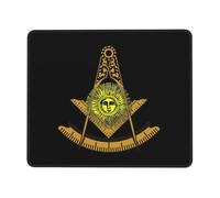 Mouse Pad, Franc-Maçon Ancien Maître Tapis De Souris Résistant À Usure Tapis De Souris Gaming Portable Mousepad pour Ordinateur Bureau 25X30Cm