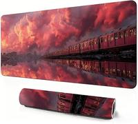 Mouse Pad Gaming LacTapis de Souris XXL Former 1400 x 600 x 3mm Amélioration de la Précision et de la Vitesse, Gaming Mousepad Base en Caoutchouc Antidérapant, for Décoration de Burea DZ-317