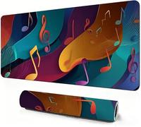 Mouse Pad Gaming NoteTapis de Souris XXL Abstrait 600 x 300 x 3mm Amélioration de la Précision et de la Vitesse, Gaming Mousepad Base en Caoutchouc Antidérapant, for Décoration de Burea DZ-959
