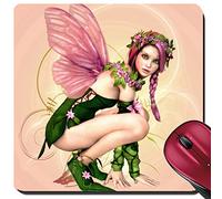 Mouse Pad, Infographie d'une Fée avec Une Aile De Papillon Mousepad Base en Caoutchouc Tapis De Souris De Jeu Portable Souris De Bureau pour Joueurs Professionnels Souris 25X30Cm