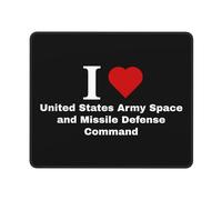 Mouse Pad J'aime Le Commandement De La Défense Spatiale Et Antimissile De L'Armée Américaine Friction Faible Tapis De Souris Résistant À Usure Accessoire Bureau pour Maison Travail 25X30Cm