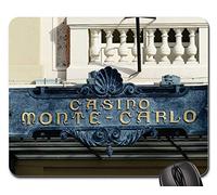 Mouse Pad, Jeu Banque Casino Monte Carlo Monaco Bâtiment Tapis De Souris Antidérapante Tapis De Souris D'Ordinateur Bords Cousus Souris De Bureau pour Pc Souris Jeux 25X30Cm