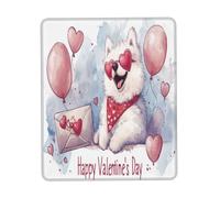 Mouse Pad, Joyeux Anniversaire À Mon Chiot Samoyède Tapis De Gaming Confort Souris De Bureau Durable Gaming Mousepad pour Joueurs Professionnels Pc 25X30Cm