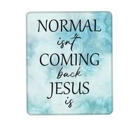 Mouse Pad La Normalité Ne Revient Pas, Jésus Est Durables Mousepad Lavable Tapis De Souris pour Gaming Maison Travail 25X30Cm