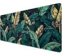 Mouse Pad,Large Office Keyboard Gaming Mat 800 x 300 x 3 mm for Office and Home,Rubber Base,Green