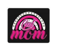 Mouse Pad Maman Chat Bords Surpiqués Gamer Mouse Pad Étanche Accessoire Bureau pour Bureau Gaming Pc 25X30Cm