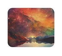 Mouse Pad, Montagne Galaxie Étoile Lac Ruisseau Rivière Artistique Tapis Souris Durable Tapis De Souris D'Ordinateur Résistant À Usure Tapis De Souris Gaming pour Souris Bureau 25X30Cm