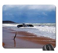 Mouse Pad, Navire Plage Sea Forward Vague Naufrage Mort Mousepad Antidérapante Gamer Mouse Pad Confort Tapis De Gaming pour Souris Pc Ordinateur 25X30Cm