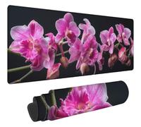 Mouse Pad Rose Tapis de Souris XXL 1200x600mm Desk Mat Fleurs Tapis de Souris One Piece Base en Caoutchouc Antidérapante Bords Accessoires Bureau Travail Cousus Mousepad pour Ordinateur Bureau T155