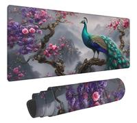 Mouse Pad Rose Tapis de Souris XXL 900x500mm Desk Mat Animal Tapis de Souris One Piece Base en Caoutchouc Antidérapante Bords Accessoires Bureau Travail Cousus Mousepad pour Ordinateur Bureau T5