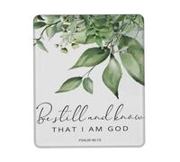 Mouse Pad Soyez tranquilles et sachez Que Je suis Dieu sous Main Bureau