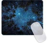 Mouse Pad,Square Milky Way Mouse Pad Personality Mousepad with Rubber Base Waterproof and Non-Slip Mousepad for Office,Work,Computer,Home