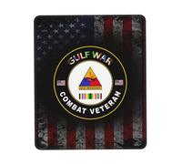 Mouse Pad, Vétéran des Combats du Golfe De La 1Re Division Blindée Gamer Mouse Pad Durable Tapis Souris Base en Caoutchouc Tapis De Souris De Jeu pour Pc Souris 25X30Cm