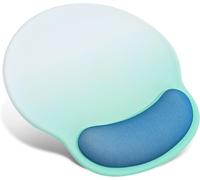 Mouse Pad with Gel Cushion,Mouse Pad with Hand Rest,Desk Pad,Gaming Mouse Pad,Mouse Pad,Mouse Pad,Office Accessories(Blue)