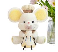 Mouse Plush - Polyester Fiber 27x29cm | Soft Cuddly Huggable Collectible Doll | Stuffed Animal Plush Pillow Toy | for Adults Women Kids Children Boys Girls Collectors Playful Charm