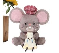 Mouse Plush - Polyester Fiber 27x29cm | Soft Cuddly Huggable Collectible Doll | Stuffed Animal Plush Pillow Toy | for Adults Women Kids Children Boys Girls Collectors Playful Charm