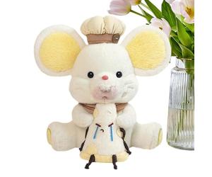 Mouse Plush - Polyester Fiber 27x29cm | Soft Cuddly Huggable Collectible Doll | Stuffed Animal Plush Pillow Toy | for Adults Women Kids Children Boys Girls Collectors Playful Charm