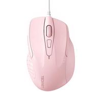 Mouse Pro S2 Souris Filaire Optique Haute Précision 6 Boutons 6400 Dpi 4 Dpi Réglable Souris Ergonomique Câble 1.5M-Rose