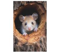 Mouse Puzzles en Bois 1000 Pièces Adultes, Poster Jigsaw Puzzle, Design Unique Jouet ÉduChatif pour Adolescents Et Enfants 78×53cm