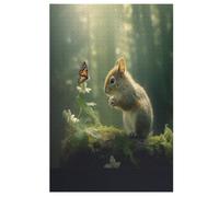 Mouse Puzzles en Bois 1000 Pièces Adultes, Poster Jigsaw Puzzle, Design Unique Jouet ÉduChatif pour Adolescents Et Enfants 78×53cm