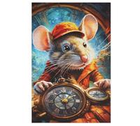 Mouse Puzzles en Bois 1000 Pièces Adultes, Poster Jigsaw Puzzle, Design Unique Jouet ÉduChatif pour Adolescents Et Enfants （78×53cm）