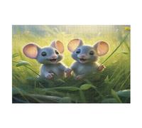 Mouse Puzzles en Bois 1000 Pièces Adultes, Poster Jigsaw Puzzle, Design Unique Jouet ÉduChatif pour Adolescents Et EnfFourmis （75×50cm）