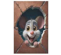 Mouse Puzzles en Bois 1000 Pièces Adultes, Poster Jigsaw Puzzle, Design Unique Jouet Éduchatif pour Adolescents Et Enfants 78×53cm