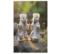 Mouse Puzzles en Bois 1000 Pièces Adultes, Poster Jigsaw Puzzle, Design Unique Jouet ÉduChatif pour Adolescents Et Enfants 78×53cm