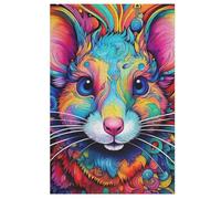 Mouse Puzzles en Bois 1000 Pièces pour Adultes, Poster Jigsaw Puzzle, Design Unique Jouet Éducatif pour Adolescents Et Enffourmis Idée Cadeau （78×53cm）