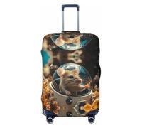 Mouse Submarine Coral Adventure Housses de bagages de voyage - Housses de protection élastiques pour valises de 18 à 32 pouces, Noir, CH