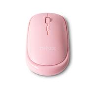 Mouse wireless Nilox rosa NXMOWICLRPK01 con sensore ottico e selettore DPI