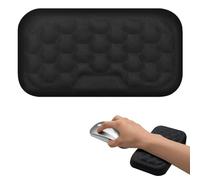 Mouse Wrist Rest, Repose-Poignet Clavier, Repose-Poignets Antidérapant, Soulage Les Douleurs au Coude, pour Ordinateur, Portable, Travail de Bureau, PC Gaming, Noir, 150 x 80 x 20mm