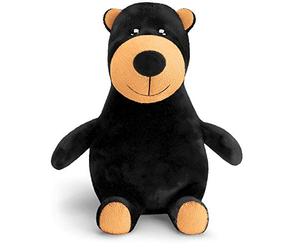 Mousehouse Gifts - Ours en peluche Big Belly - très doux/amusant/mignon/câlin - pour enfant de tout âge - noir - 25 cm