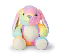 Mousehouse Gifts - Peluche lapin - couleur arc-en-ciel - 25 cm