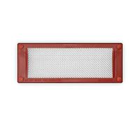 MOUSEMESH Termou1a Grille d'aération anti-parasites en acier inoxydable pour protéger contre les souris, les guêpes, les abeilles, les limaces, les cafards Facile à installer Rouge brique 105 x 255 mm
