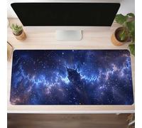 Mousepad 160 x 80cm Gaming Mauspad mit Genähten Kanten, Himmel Blau Mouse Pad Verlängertes Großes Mousepad XXL, Gaming Mauspad mit Rutschfeste Gummibasis Schreibtisch Zubehör, Geschenke PjY14605 5-K