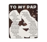 Mousepad À Mon Papa, tu seras Toujours Mon Plus Grand héros. sous-Main