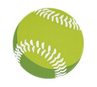 Mousepad Baseball Softball Vert Mouse Pad Durable Tapis De Souris Petit Tapis De Souris Gaming pour Maison Jeu Ordinateur 20X20 Cm