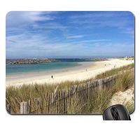 Mousepad, Bretagne Côté Plage France Mer Finistère Gamer Mouse Pad Antidérapante Tapis Souris Bords Cousus Tapis De Gaming pour Jeux Professionnels Souris 25X30Cm
