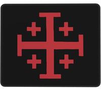 Mousepad Croix Catholique De Jérusalem Résistant À Usure Mouse Pad Durable Accessoire Bureau pour Maison Pc Ordinateur 25X30Cm