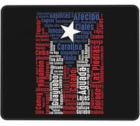 Mousepad Drapeau De Porto Rico Moderne Tapis De Souris Résistant À Usure Tapis De Souris Gaming pour Pc Gaming Clavier 25X30Cm