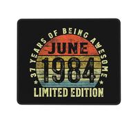 Mousepad, Édition Limitée 1984 Tapis Souris Portable Souris De Bureau Base en Caoutchouc Souris De Gaming pour Souris Bureau 25X30Cm